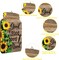 4 Pcs Summer Kitchen Wall Decor Mason Jar Set Wooden Rustic Home Decor Inspirational Kitchen Hanging Farmhouse Wall Signs for Home decoration(Sunflower)